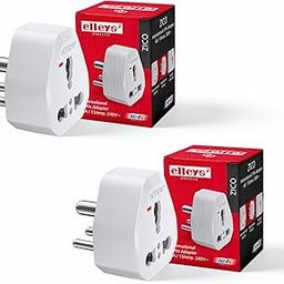 elleys' Zico International 3 Pin Adapter (6A / 13mp.240 V) (Pack of 2)-26