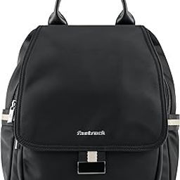 fastrack Casual Backpack for Girls | Nylon Women's Handbags | Space for 2 Bottle Holder| Ladies Purse Handbag | Backpack for Casual Carry-picture-6