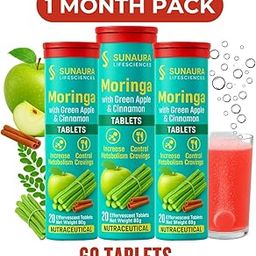 SUNAURA Apple Cider Vinegar Effervescent Tablets | Supports Fat Metabolism, Digestion & Weight Management | With Super Herbs | 20 Tablets x 3 Pack | Tasty, Vegan & Sugar-Free-12
