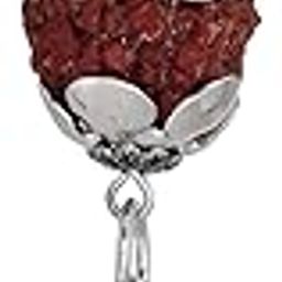 Silver Plated Brass Lord Mahadeva Symbol Tilak Om Trishul with Rudraksha Pendant Chain For Men and Women-picture-42