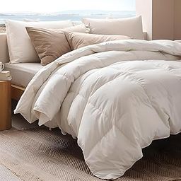 Comforter, Spring and Autumn, Duvet Semi-double, Washable, (Light as a Cloud; Unique Technology and Design; Antibacterial/Odor Resistant) Recommended for Use at 0°C to 25°C; 85% Duck Down; ATOPEN-picture-0