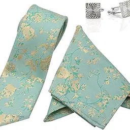 to the nines Men's Tie, Pocket Square & Cuff link Set-picture-32