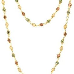 Gold plated Beads Matar Mala Chain Artificial Gold Mala Chain.-image-96