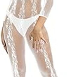 Sexy Lingerie Naughty Deep V Neck Teddy Babydoll Mesh Nightwear for Women Mesh Badydoll Fishnets Dresses See Through Gown Lingerie Chemise Bodysuit One Piece Transparent-image-75