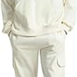Fleece Oversized Baggy Fit Drop Shoulder Solid Hoodie & Jogger Co-Ords Set for Men S to 2XL-image-11