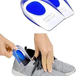 EPURETO Gel Heel Pads,Heel Cups for Heel Pain,Gel Heel Cup Pads,Heel Cushion Inserts for Women Shoes,Relief Bone Spur Bruised Feet,Plantar Fasciitis (Bule, L) (Shoe Pad)-image-71
