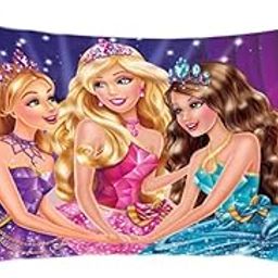 NISHOMES Velvet Cartoon Print Baby Pillow (18x28) Inch Multicolor (Barbee2)-image-32