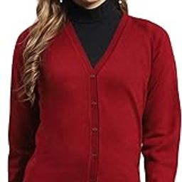 Womens Solid V Neck Full Sleeve Wool Casual Sweater (1230710VN)-image-57