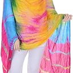 Women's Printed Lahariya Dupatta (Multicolor_Free Size)-22