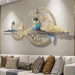 Delight World Decorative Metal 60 cm Wall Art Mountain with Deer for Wall Decoration |Decorative Hanging & Sculpture for Home Living Room Decor Bedroom-image-22