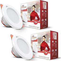Murphy Vivo 7W LED Down Light, Cool White Light, Round, Pack of 2, Recessed Ceiling LED Light, Suited for 3 inch Junction Box (2 Years Warranty)-image-42