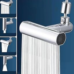 HEATHER waterfall water faucet Sink Waterfall Faucet Sprayer Attachment 360 Rotatable Waterfall Kitchen Tap Head Replacement,Anti-Splash Faucet Nozzle Head With Hose And Universal Connector-image-9