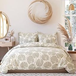 400 TC Cotton Elastic Fitted All Around Printed King Size Double Bed Bedsheet wih 2 Pillow Cover (72"x78", Adam Cream)-32