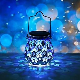 Solar Light Outdoor Hanging Lantern - Leaves Theme Jar Lantern Waterproof Table Lamp for Garden, Patio, Party, Yard, Outdoor Indoor Decoration Pack-1-20
