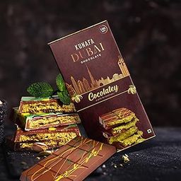 Authentic Kunafa Chocolate Bar Dubai 100g | Dubai Kunafa Chocolate Pistachio | 33% Milk Chocolate with Real Pistachios & Crispy Kunafa | Original Dubai Chocolate-image-70
