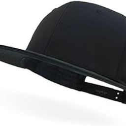 Headwear Waterproof Polyester Double Layer with White Fusion Inside Hip Hop Urban Swager Cap for Men and Women Adjustable Plastic Strap, 6 Pannel Breathable Hole-23