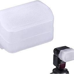 coku Universal Flash Bounce Diffuser Omni Reflector for On-Camera or Off Camera Flash Gun Plastic White Camera Flash Cap Bouncer for Speedlight & Other Cameras-27
