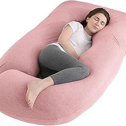 ONENONLY One Softly G Shaped Multifunctional Microfiber Pregnancy Pillow/Maternity Pillow (Pink-1)-19