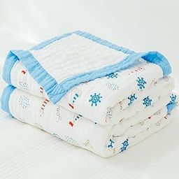 Tickle Tums - 100% Cotton 6 Layer Super Soft Muslin Blanket Baby Blanket - Essential New Born Baby Gifts - Versatile Baby Products Including Baby Towel Size - 110Cm X110 Cm 0-4 Years, White-image-94