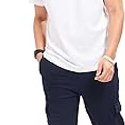 Cotton Round Neck Pyjama Set for Men's Half Sleeve T-Shirt and Cargo Pants, Printed Casual Sleepwear & Loungewear Nightdress Night Suits Set 105-picture-20