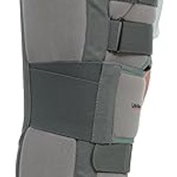 Life Wear Knee Immobilizer, Post-Surgical and Injury Support Brace with Anatomically Contoured Metal Stays, Patella Strap, and Foam Lamination, Size (L), 14" Length-1