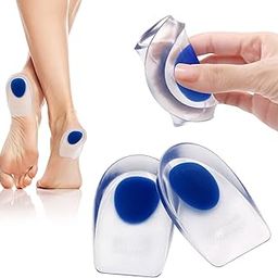 Felofix Gel Heel Cups for Pain, Plantar Fasciitis (1 Pair) - Silicone Insert Pads for Relief, Heel Spurs, Shoes, Achilles Treatment - Foot Comfort Support Protectors for Women, Men-image-12
