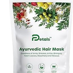 DPetals Ayurvedic Hair Mask For All Hair Type, Natural & Chemical-Free For Hair-Strength, Conditioning And Hair-Growth,1 Count-image-45