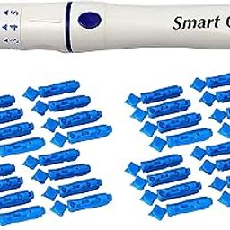 Smart Care Blood Lancet Pen with Smart Care Lancet Needles - 100 Pieces-14