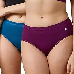 urban adventure Underwear Brief Mid Waist Hipster Cotton Spandex Panties for Women-No Marks Waistband,Moisture Wicking and StayFresh Treatment(Pack of 2)-picture-42