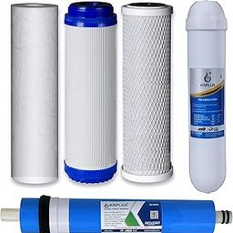5-Stage Reverse Osmosis Replacement Filter Set with 80 GPD RO Membrane, CTO, GAC, PP & Pre-Carbon Filter for Water Purifier-picture-14