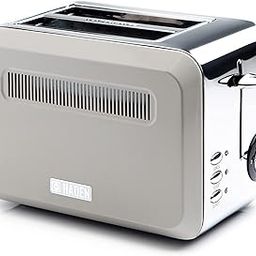 Haden Boston Cream Pyramid 2-Slice Toaster with Variable Browning Control, Removable Crumb Tray, Defrost & Reheat Functions - Sleek Retro Design-70
