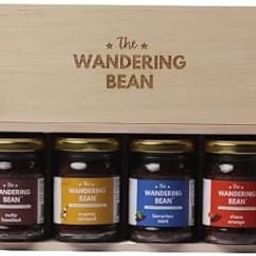 The Wandering Bean Coffee Hamper, Assorted Flavoured Coffees Set of 4 (Hazelnut, French Vanilla, Creamy Caramel, Tropical Coconut, 40g X 4 Jars) Gift Festive- Best Gift Hamper-image-39