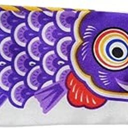 Japanese Decorative Windsock Carp Flag Koi Nobori Sailfish 15cm Purple-image-82