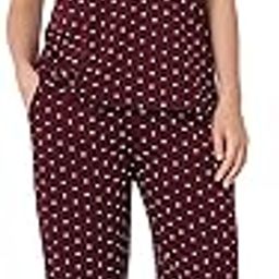 Women's Cotton Lycra Wine Color Polka dot Print Night Suit.-image-4