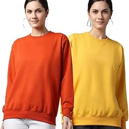mack jonney Fleece Round Neck Sweatshirt for Women (Pack of 2)-SW_RRN_RST_Sky_002-P-picture-34
