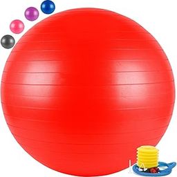 Toyshine Gym Ball, Exercise Equipment for Core Strength, Yoga and Fitness with Pump, 85 CM, Color May Vary (SSTP)-image-16