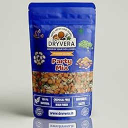 Dryvera Premium Party Mix, Natural Roasted Nuts and Green Peas Snack, Chemical-Free, High Fibre,Perfect Snack for Any Event-image-40