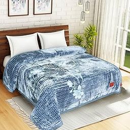 Petals Dreams Blanket Double Bed, 700 GSM, Cloudy Mink Fabric, 210x240 cm, with Leather Bag (Bloom)-image-58