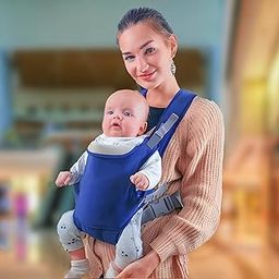 ZETO Baby Carrier 6 in 1 Convertible Baby Carrier with Hip Seat for Newborn to Toddler (Blue)-26