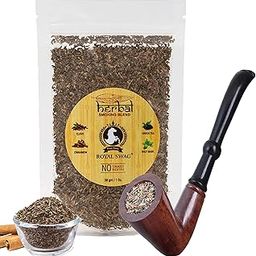 ROYAL SWAG 100% Natural Tobacco/Nicotine Free Herbal Mix Smoking Blend 30g With Wood Pipe - Smoking Cessation-image-61