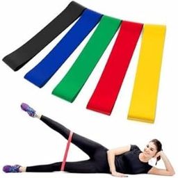 Ranac Rubber Strap Exercise Resistant Band Yoga Streching Rubber Belt 1.5 Meter for Workout, Yoga, Home Gym Exercise, Men, Women Multicolor Pack of 1-image-26