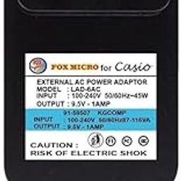 DARAHS 9.5V 1 AMP Power Adapter Compatible with Casio Piano Keyboard SA77 SA76 SA47-image-91