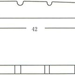 SAZ DEKOR® Guitar Replacement Brass Bridge Top Nut Carved Golden for 4-String Bass Accs - 42x3mm-picture-14