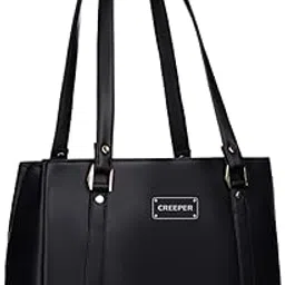 creeper handbags for girlsstylish latest trendy bags women handbags daily use Girls Stylish Fashion Faux Leather Tote Shoulder Bag (Maroon)-picture-38