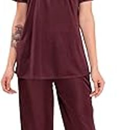 Women's Satin Solid Nightsuit Regular Length Top with Pyjama (Size - Free Size)-image-73
