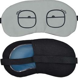 KWENZY Premium Reusable Cooling Gel Eye Mask For Sleeping - Hot & Cold Therapy For Puffy Eyes, Dark Circles, Headache Relief, Eye Strain - Adjustable Strap, Soft Fabric Backing, Ideal For Travel, Meditation & Relaxation - Unisex Sleep Aid Mask For Men & Women (Silver)-15