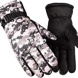 Generic Warm|Full wind protection|Snowboard & skiing Gloves for Men/Women, Grey (1 Pair)-48