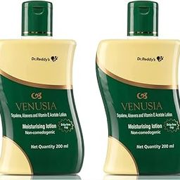 Dr. Reddy's Venusia Moisturizing Lotion | Soft and Hydrated Skin | For Dry to Very Dry Skin | Vitamin E, Squalene and Aloe Vera | 200 ml (Pack of 2)-picture-9