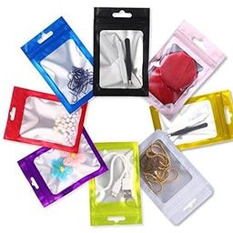 ATORSE 100Pcs Resealable Odor Foil Pouch Bags Airtight for Cookie Soap Organizer-picture-29