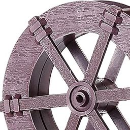 MERISHOPP Water Fountain Rotation Wheel DIY Water Wheel Model Fountain Feng Shui Wheel 10cm| Decorative Figurine | Home Decor Idol | Showpiece-picture-10